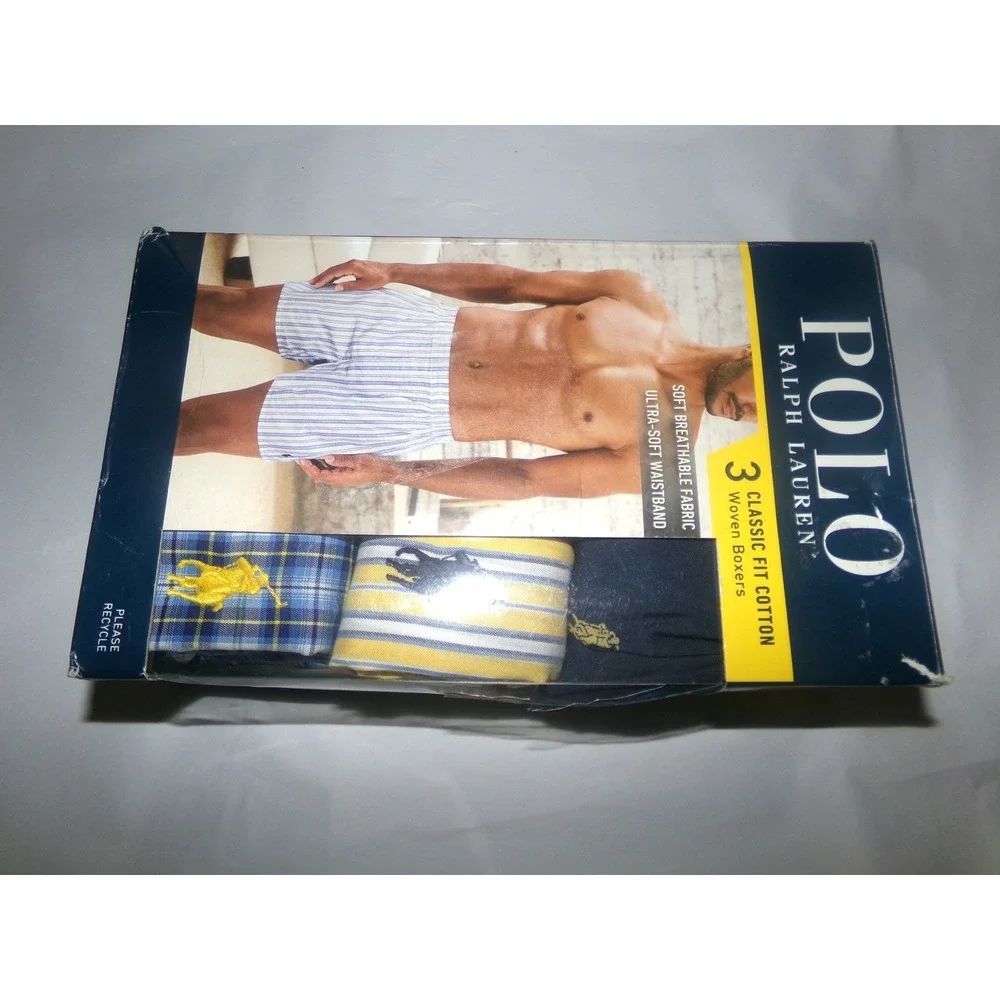 Polo Ralph Lauren 3-Pack WOVEN Boxers~Men's LRG 36